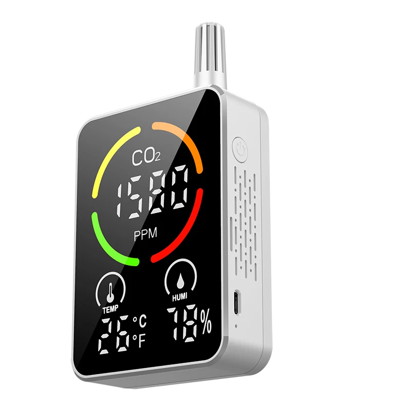 High Precision Sensor Automatic Carbon Dioxide Analyzer Detector Air Quality Detector  CO2 sensor Comfortable Environment
