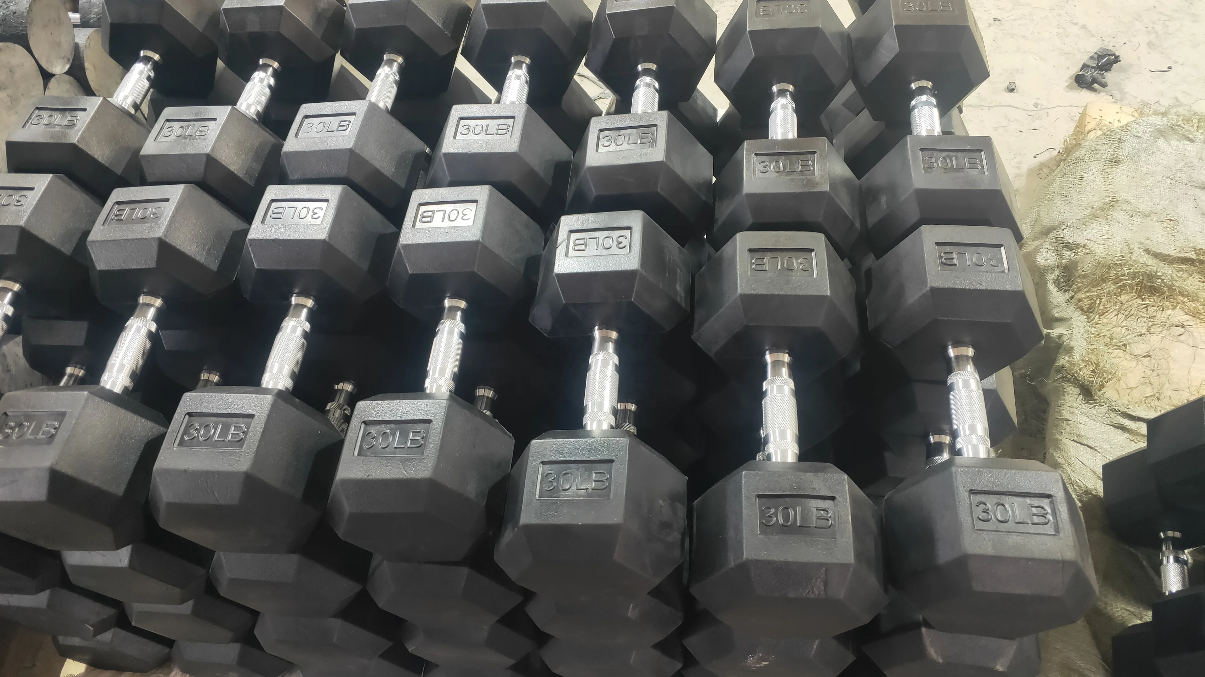 UG Health Tech Rubber Hex Dumbbell 2.5 kg 10 kg fitness Hex Dumbbell