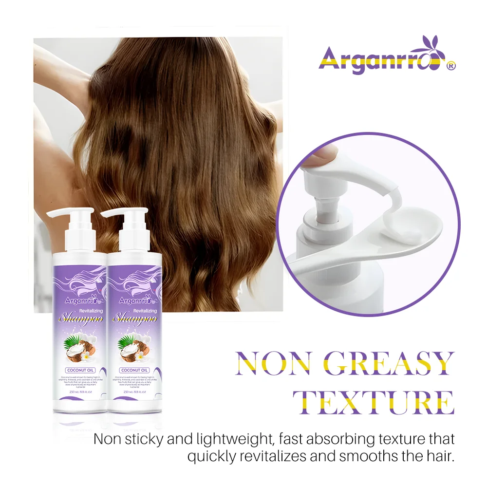 Custom Label Logo Paraben Free Anti-frizz Vegan Hair Shampoo for Normal to Dry Hair