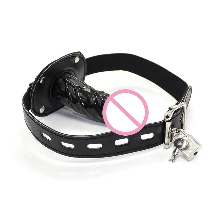 Factory Direct Sale Mouth Plug Bondage Toy Flirting Lengthened Width Penis Dildo Mouth Plugs