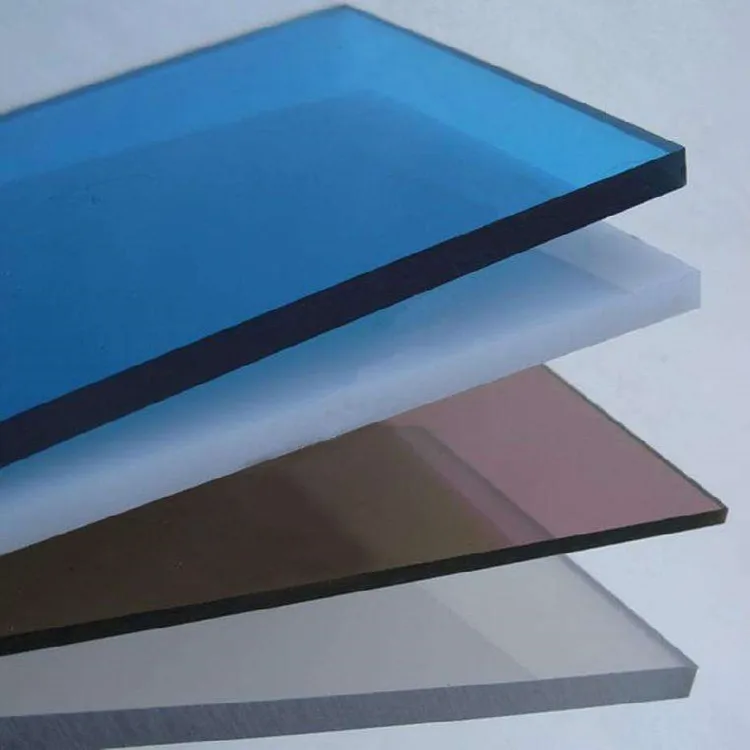 Modern style high quality yellow color transparency roofing panel polycarbonate solid sheet