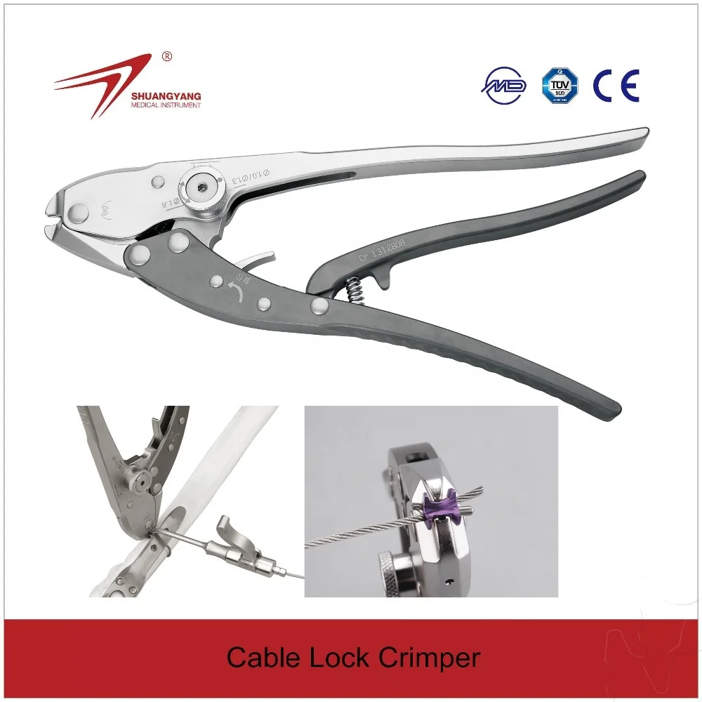 Orthopedic Surgical Instruments Set for titanium cable cerclage wire names of orthopedic surgical instruments