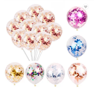 Foil /  Latex balloons  round/circle confetti  Wedding Arch  Balloons party tissue paper confetti