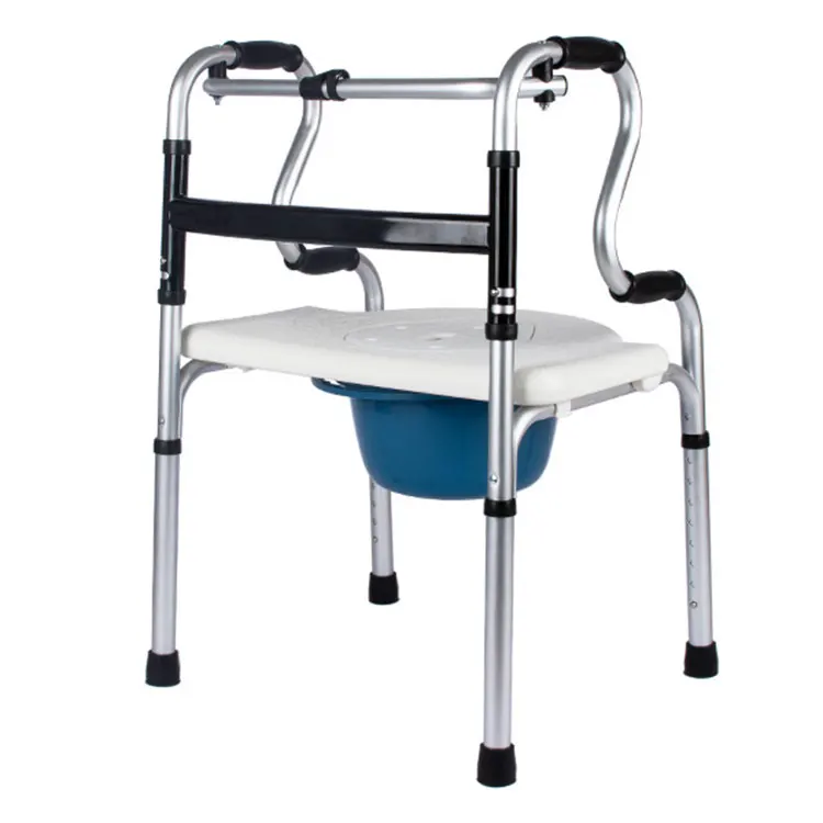 Wholesale Elderly Walker Stainless Steel Walker Rehabilitation Equipment with Toilet for Old People