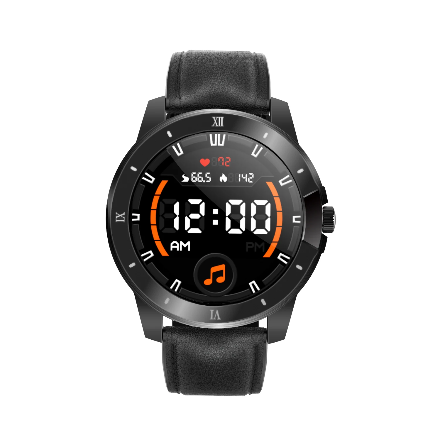 Round Touch Screen IP68 Sport Smartwatch Play Download Music Dial Answer Call Store Files Smart Watch With USB Function