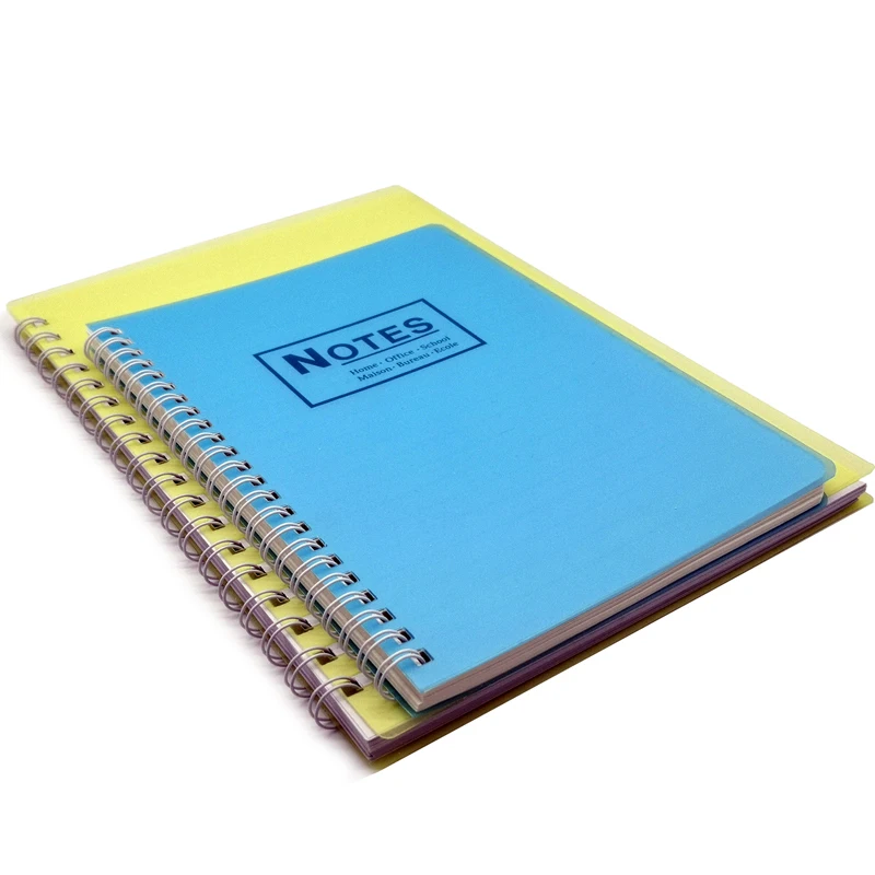 School Office Spiral Bound Pvc Cover Notebook Eco-Friendly Bound Notepad Phone Book Custom Spiral Note Book Notebook