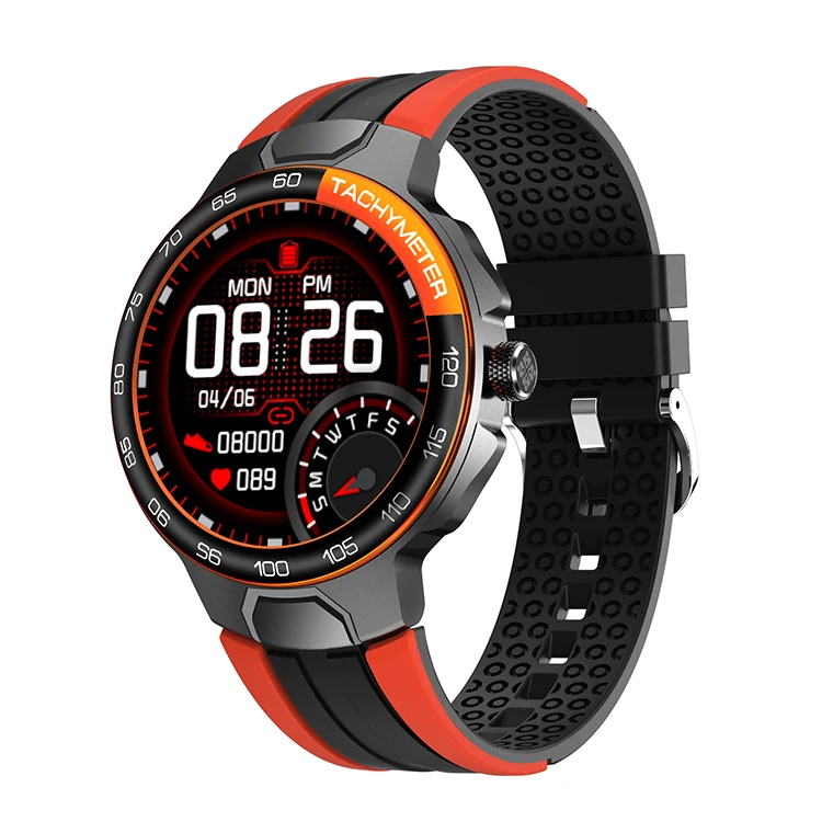 E15 2023 new hotselling watch wearable 1.28 inch ip67 full round touch Screen BT play music  outdoor sports smart watch