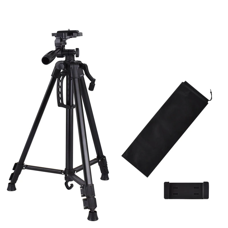 Light Stand Tripod for Projectors Holder Mount Portable Projector Tripod Mobile Phone Stand Outdoor Adjustable 133 CM Black Ce