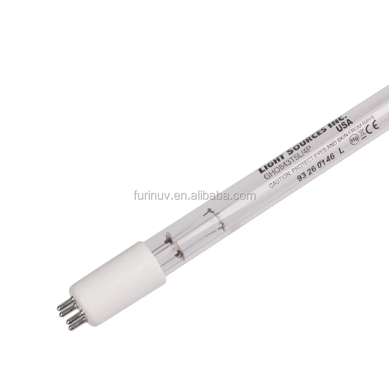 UV Sterilizer Light Tube GHO843T5L/4P 75W 254nm Quartz Ultraviolet Germicidal Lamp