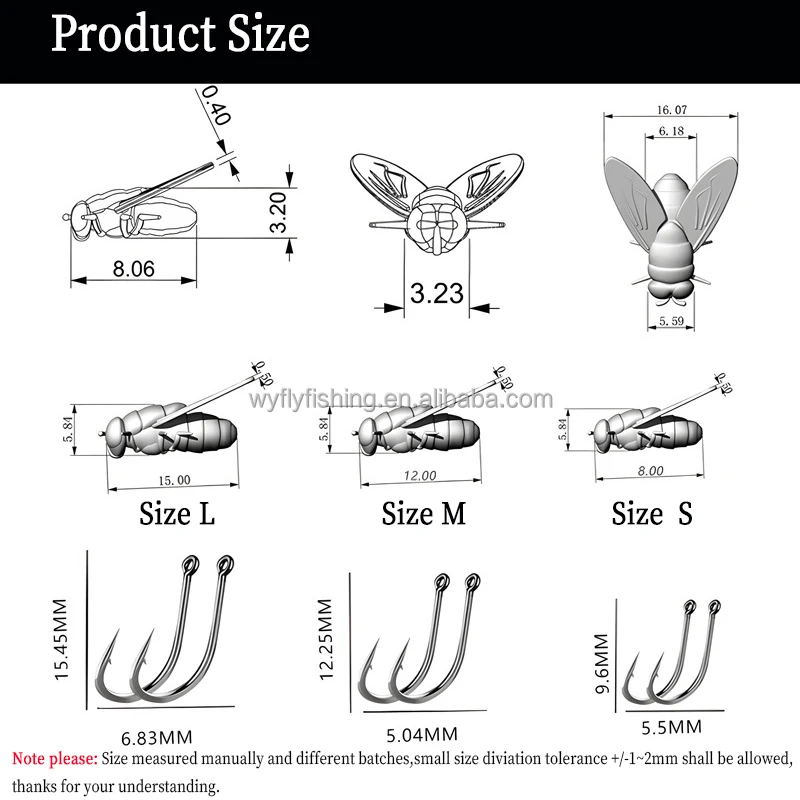 Premium Freshwater & Saltwater Fly Fishing Bionic Insect Soft Lures for River Lake Stream Ocean Boat Fishing