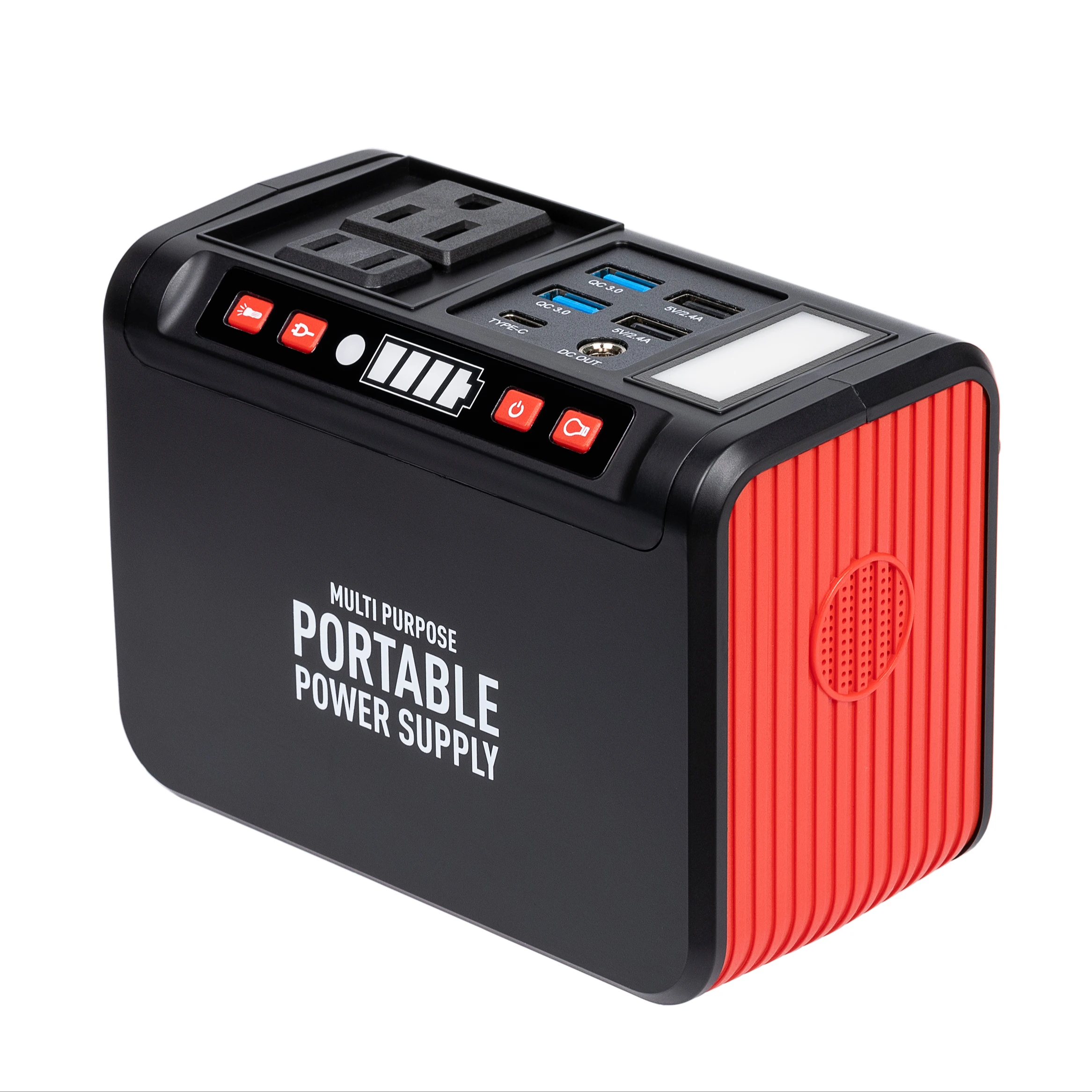 Portable power station 74Wh Emergency Backup Lithium Battery S81 80W AC inverter Outlet Solar Generator for Outdoors