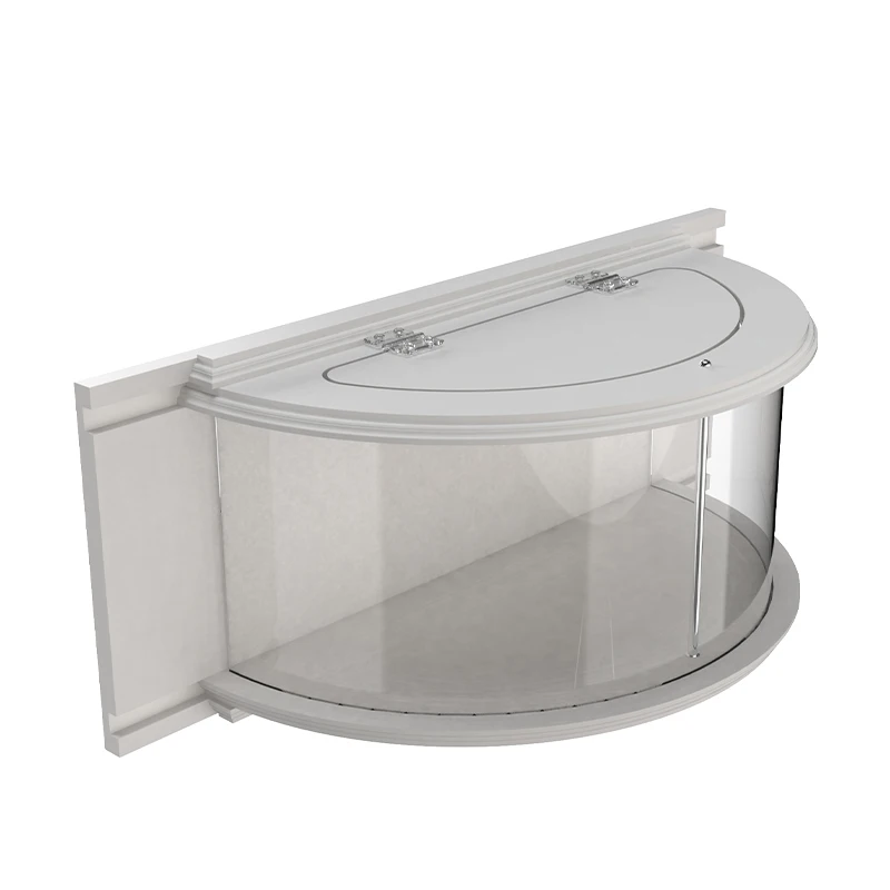 window bird feeder with transparent sliding doors for window clear 180 degree Krick View window bird house