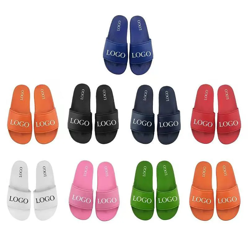 Custom Wholesale Fashion Unisex Printed Slides With Strap Custom Mink Slides Adult Slides Custom Slipper Footwear
