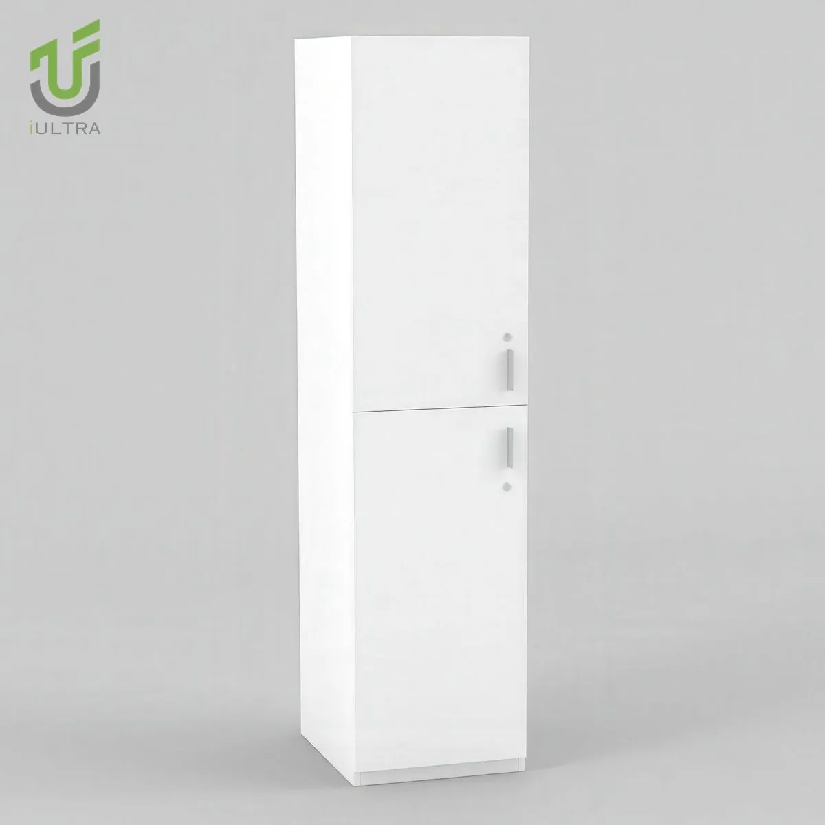 IULTRA Modern Vertical Storage Cabinet Tall MDF Wooden Office Movable Doors Optimal Space Utilization for School Use