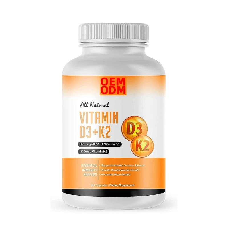 Vegan Vitamin D3 K2 Capsules IU D3 K2 as MK-7 for Optimal Absorption Non GMO 90 Capsules
