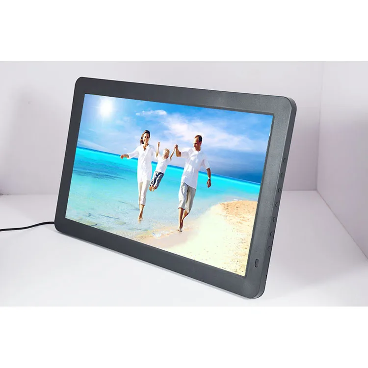 New Fashion Metal Body Hot Sale Lcd Screen Electronic Picture Digital Photo Frame 15.6 Inch Picture