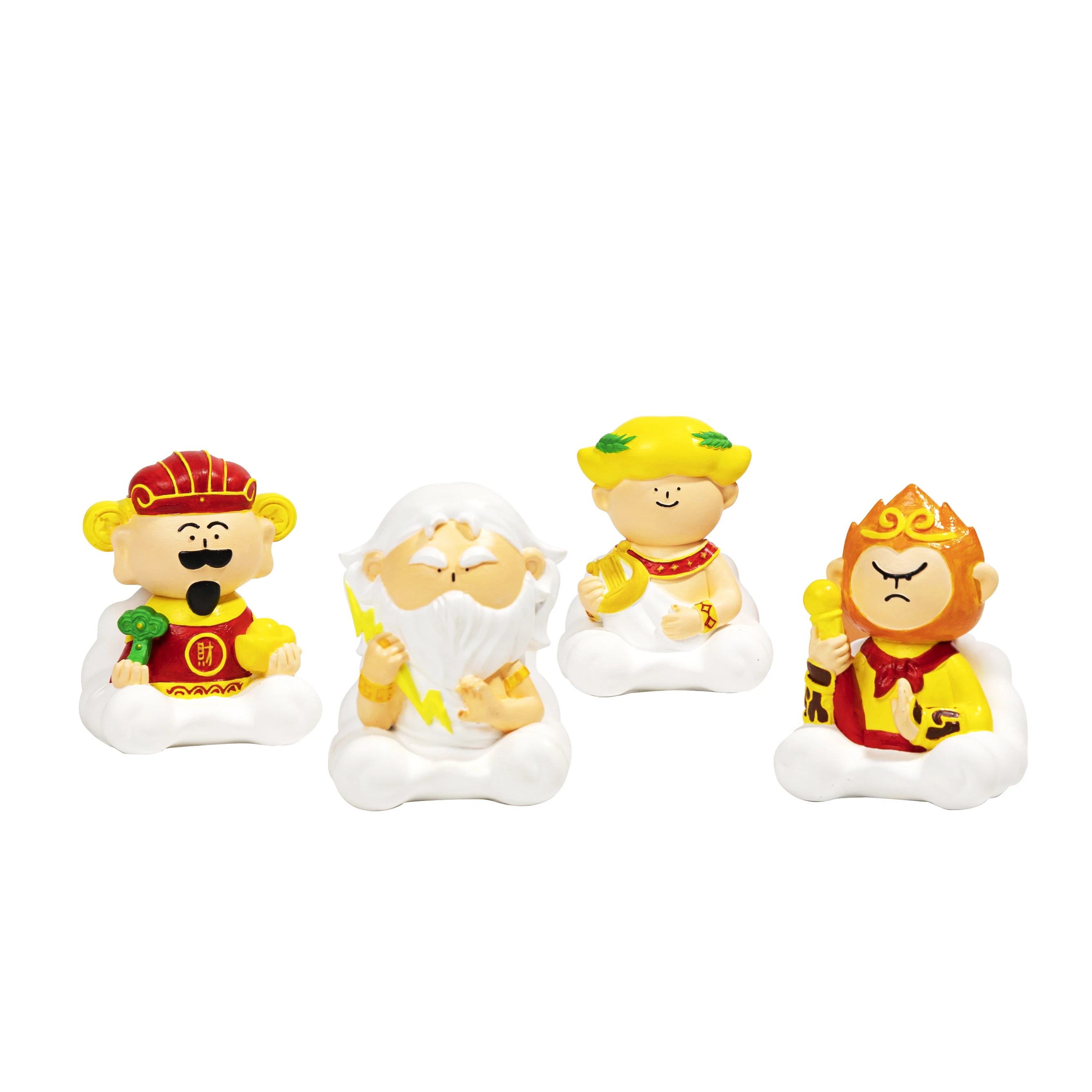 new crafts toy,mini plaster figures doll-God of Wealth diy art painting ornaments toy kit, drawing education toy kit for kids