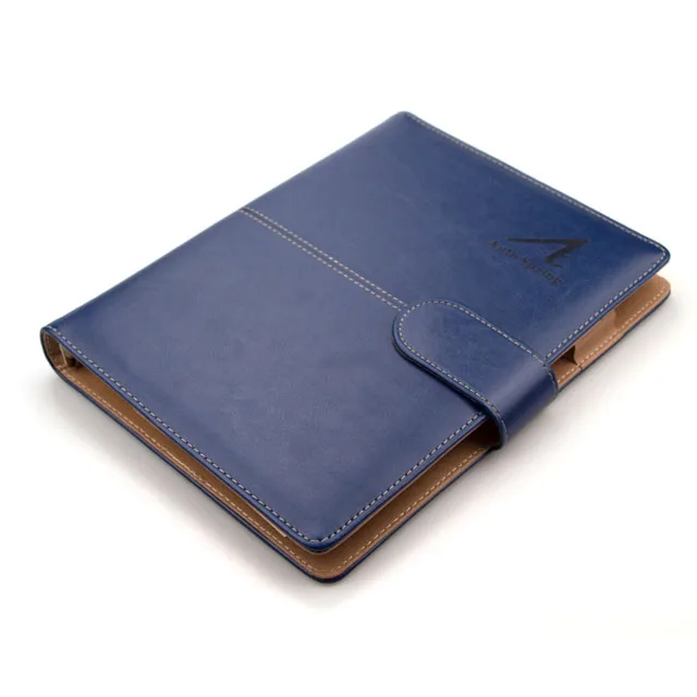 Free sample custom design print pu leather notebook A4 a5 in a box