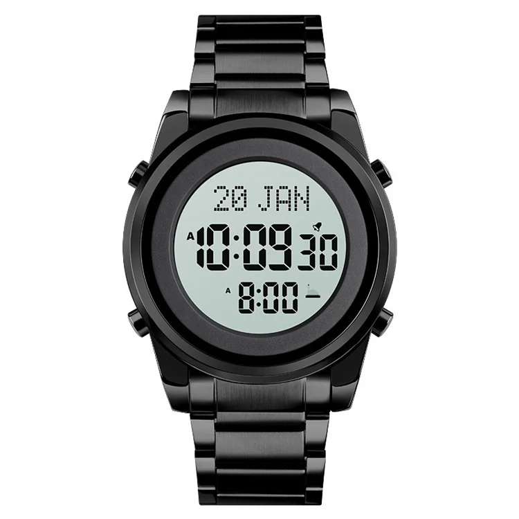 Luxury Brand Skmei 1734 Qibla Time Reminder Ramadan Gift Muslim Azan Watch