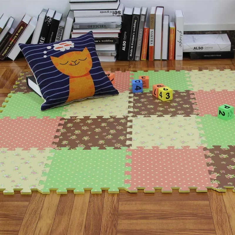 Household heat transfer printing Eva  Exercise Puzzle Interlocking Foam Floor Mats