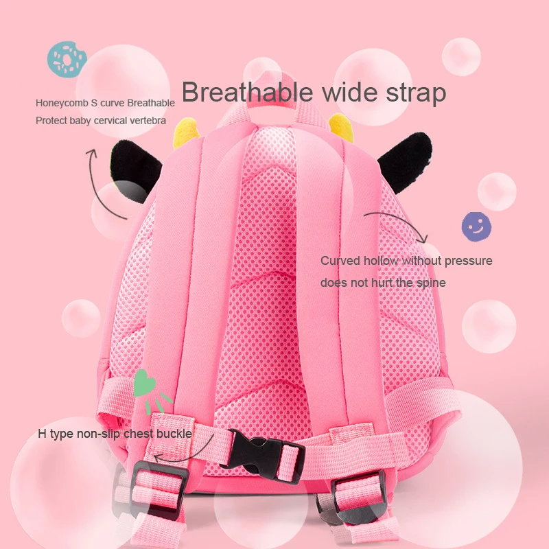 Direct Factory Wholesale Cute Lightweight Custom Design Small Waterproof Durable Neoprene Toys Cartoons Kids Neoprene Backpack