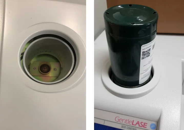 1L empty cylinder for  r134a cryogen for candela gentlemax pro laser with storage tank