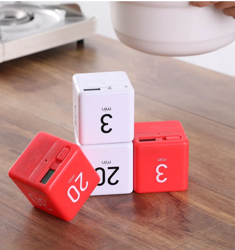 New Design Kitchen Mini Timer Customized with Logo Portable Cube Timer Clock for Cooking