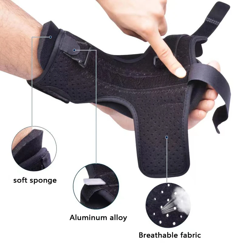 Plantar Fasciitis Night Splint Adjustable Foot Drop Brace, Heel, Ankle & Achilles Tendonitis Relief