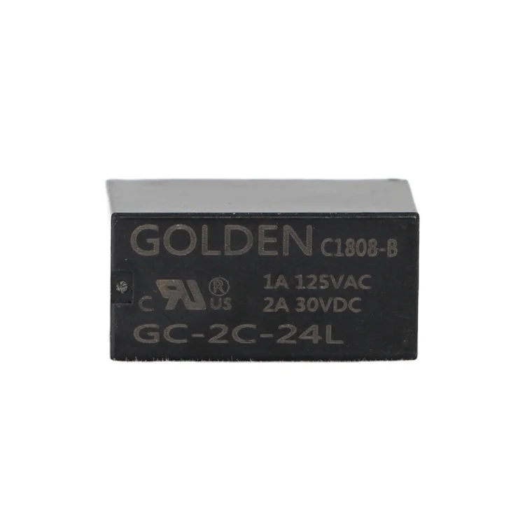 Золотой 3A 24V РЕЛЕ 8 булавки 0,2 W 0,36 W GC-2C-24L