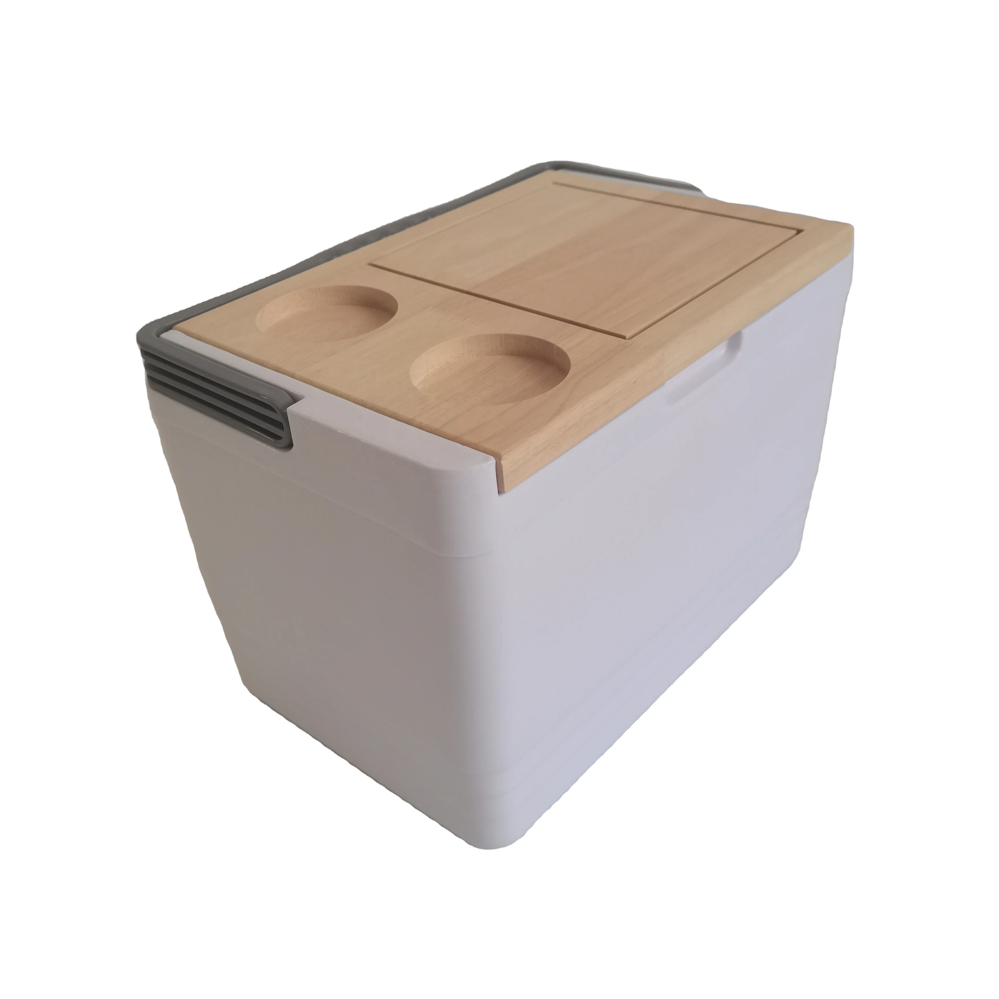 Plastic large custom cooler plastic can beer insulated food box ice chest cooler box with wheel for outdoor fishing