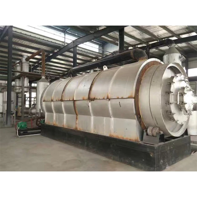 Waste Plastic Tyre Rubber Recycling Machine for fuel oil