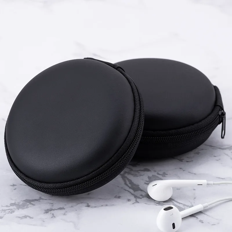 
Round Beautiful Mini EVA Waterproof and Shockproof Portable Eva Hard Earphone Case 