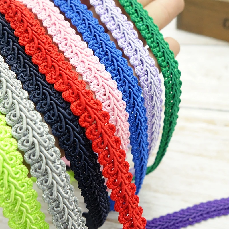 Factory price Gold Silver embroidery polyester Sewing Centipede Braided Lace Ribbon for Party Decoration DIY Clothes Accessories