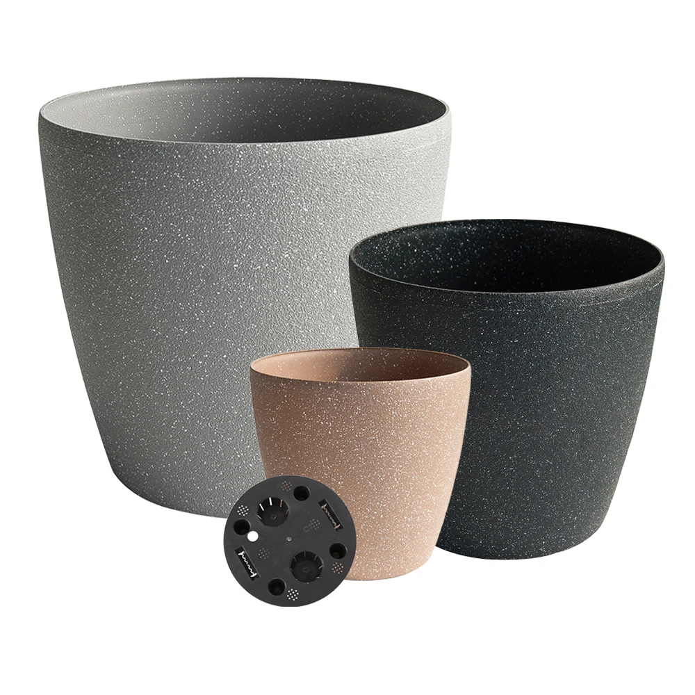 Горшки для самополива, легкие бетонные горшки большого размера для уникальных растений онлайн