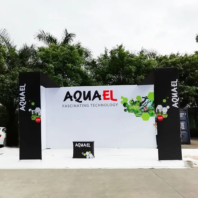 Customized Aluminium Exhibition Stand Tradeshow Trade Show Exhibition Booth Portable Modular Exhibition Trade Show Booth