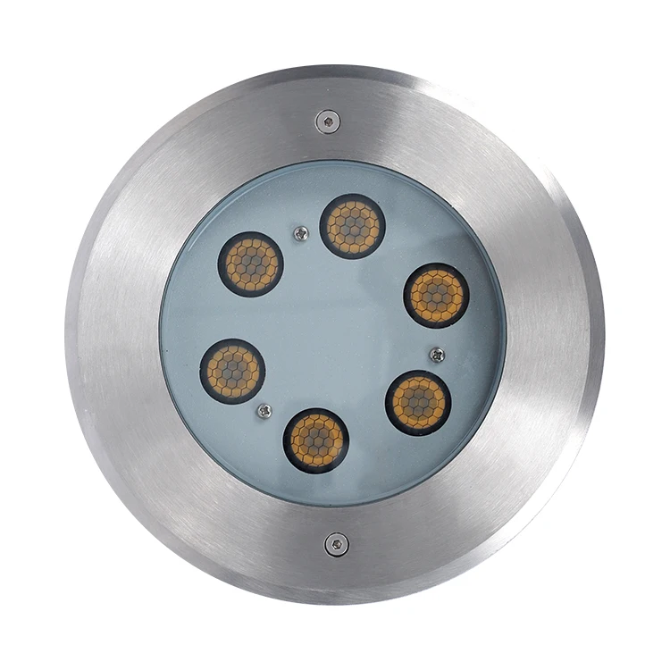 Outdoor inground spotlight waterproof ip65 deck light housing 316 stainless steel rgb recessed ground lamp led underground light
