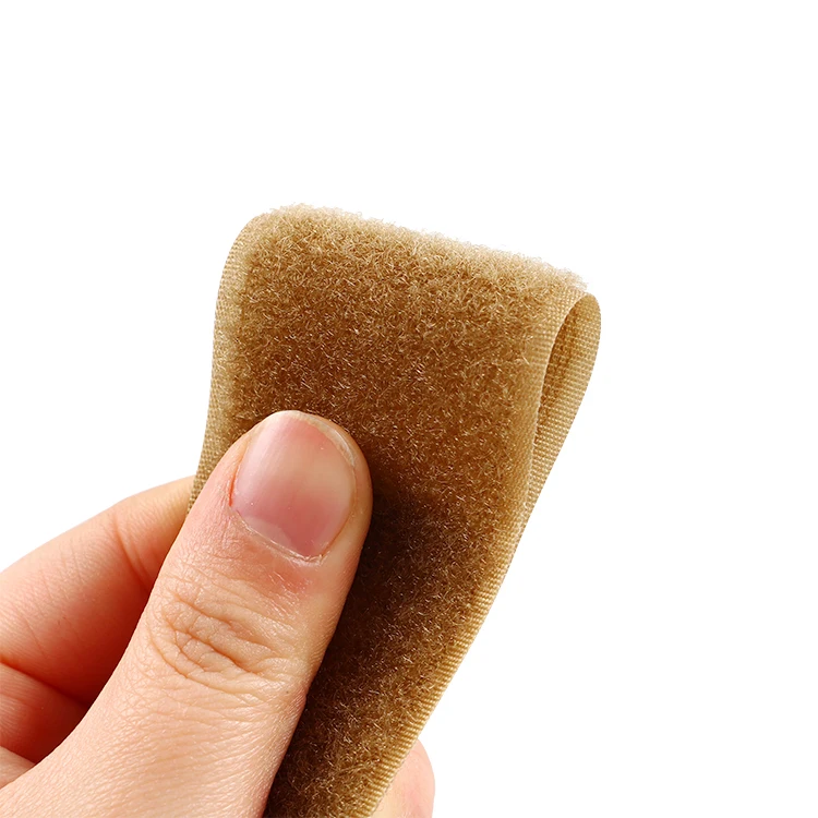 Factory Nylon Mixed Black Unnapped Elastic Hook And Loop Tape Roll With Low Price velcro hook and loop fasteners