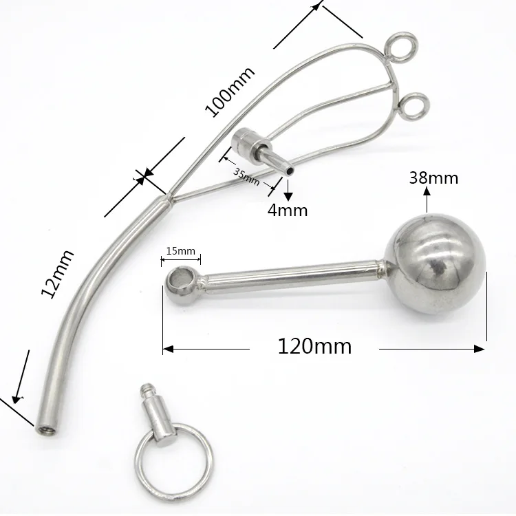 Stainless Steel Anal lock Butt Plug Ass Lock Women Sex Chastity Belt