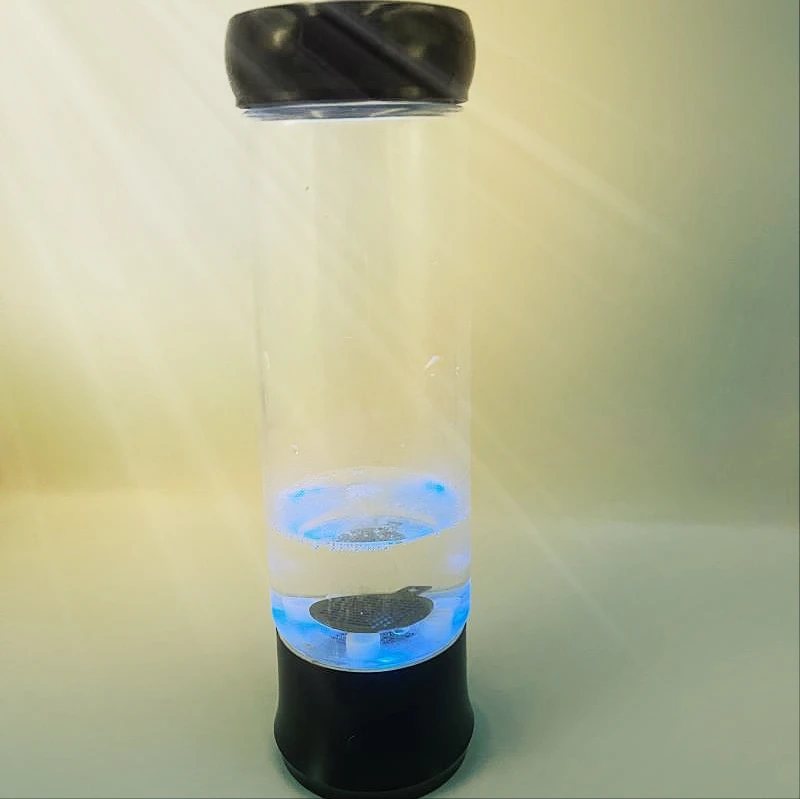 Custom Logo Best SPE PEM Technology Hydrogenated Cup H2 Rich Hydrogen Ion Water Bottle Portable Glass Hydrogen Water Bottle