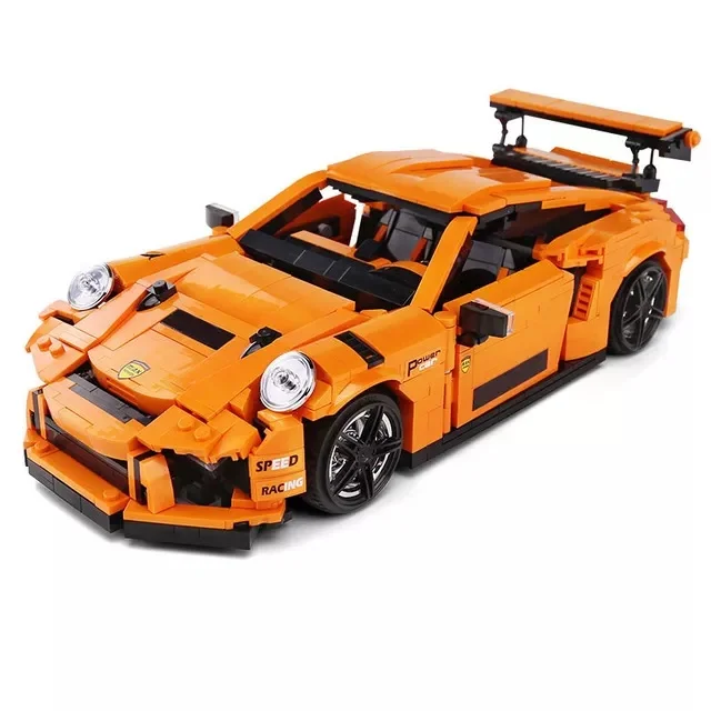 Пресс-форма для King 13129 Technic скорость Творческий GT3-911 замка гоночный автомобиль спортивный модель строительные блоки детей подарки на день рождения