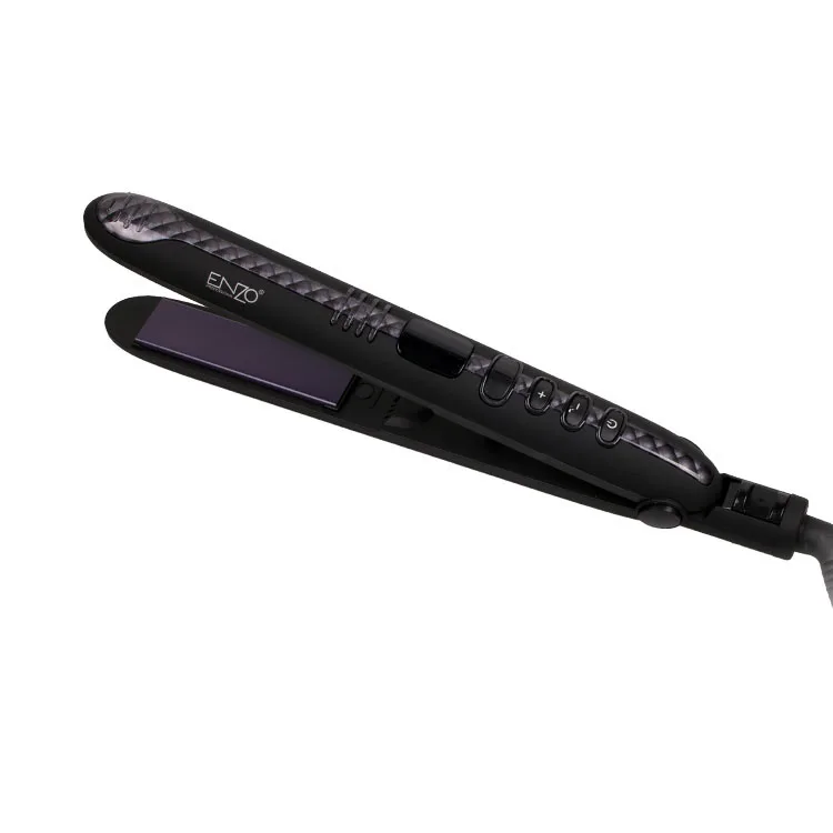 ENZO New hair salon styler mini flat iron small light weight portable travel size hair straightener & curling tool