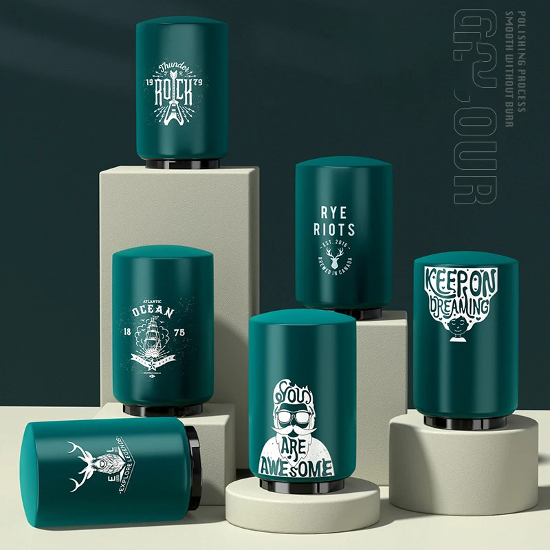 Creative New Design Magnetic Stainless Steel Beer Bottle Opener Push Down Automatic Bottle beer Opener