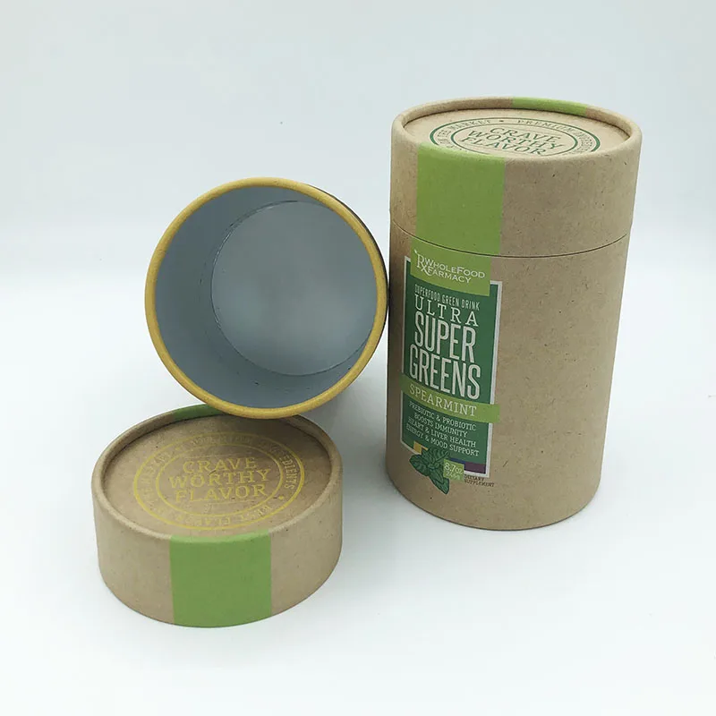Printed paper tube cylinder box packaging paper box wine tube cylinder