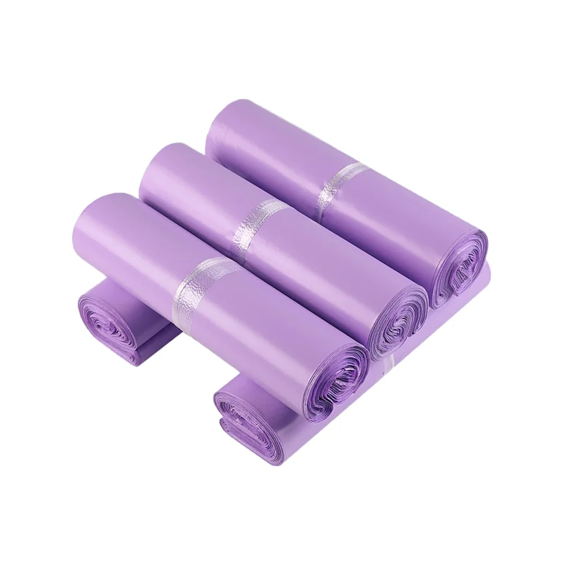 Purple Shipping Mailing Bags Recyclable Delivery Packaging Envelopes Boutique Poly Plastic Mailers Logo Custom for Clothing