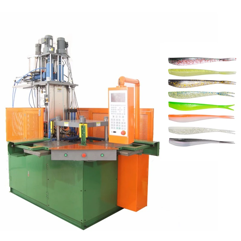 
CE Certification vertical automatic fishing lure Soft Plastic making injection machine 