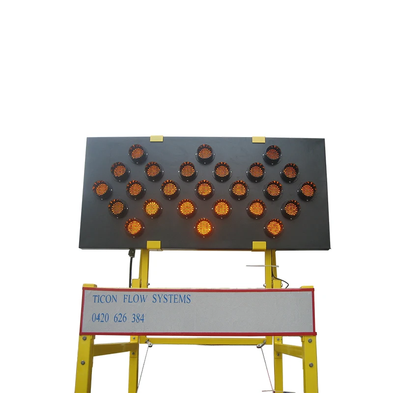 Topsafe Arrow Shape LED Flashing Solar Emergency Warning Light LED Traffic Board Trailer