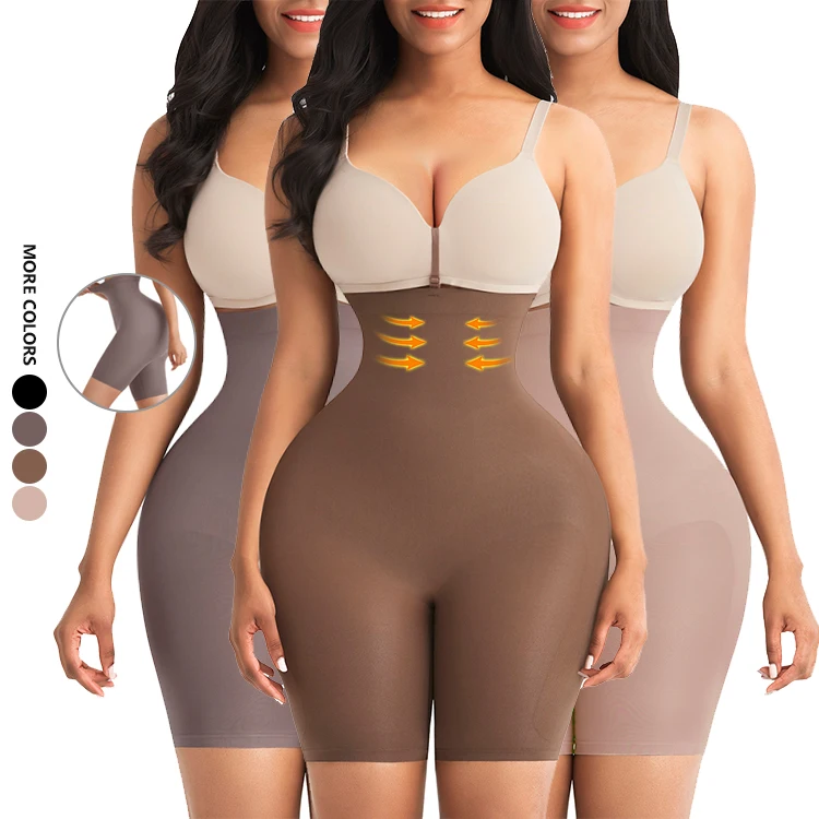 2021 Бесшовная корректирующая одежда с высокой талией, утягивающие живот шорты, утягивающее белье для ягодиц