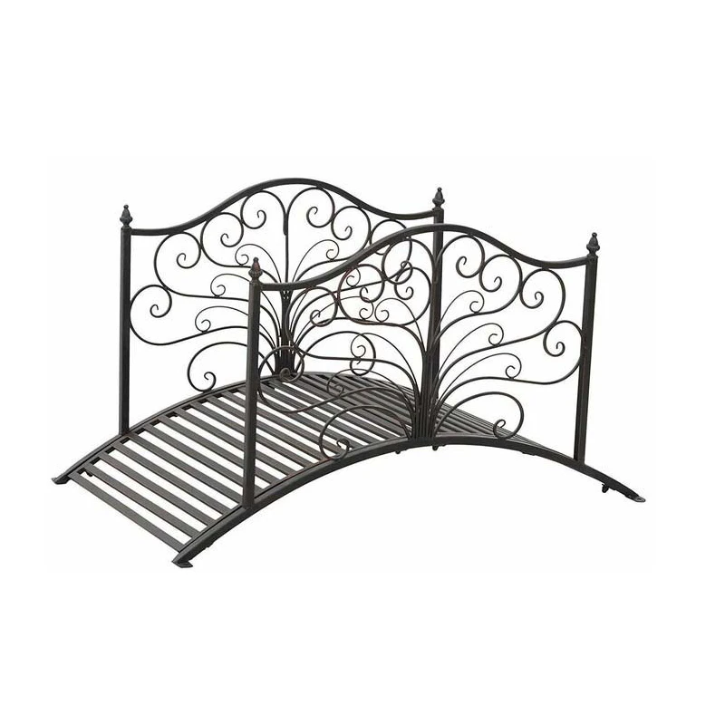 Оптовая продажа с завода, наружный металлический декоративный садовый мост