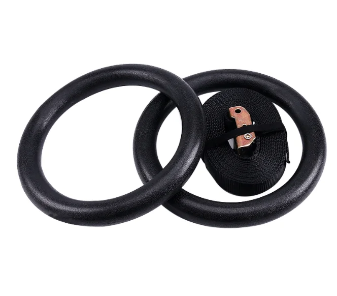 Wholesale wooden rings gym rope gym ring with custom logo