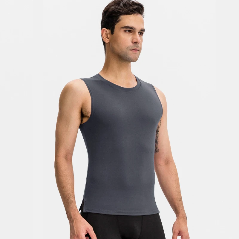 Crew Neck Sleeveless Sport Basketball Shirts Custom Quick Dry Gym Fitness Running Workout Tank Top For Men